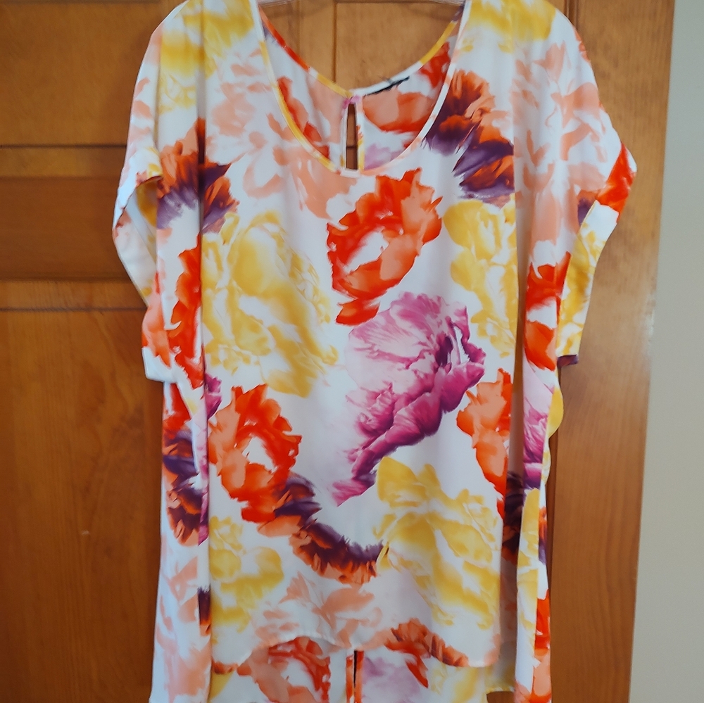 Floral Multicolor Women's Top